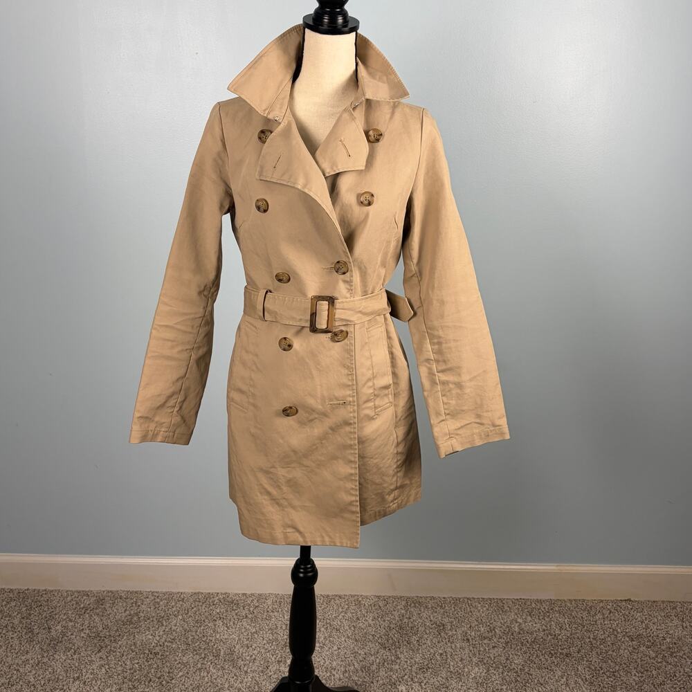 Classic trenchcoat VNTG Old Navy 2001 Belted fitted fall transition academia
